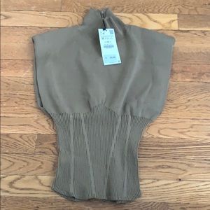 Zara Shoulder Pad Knit Top 1964